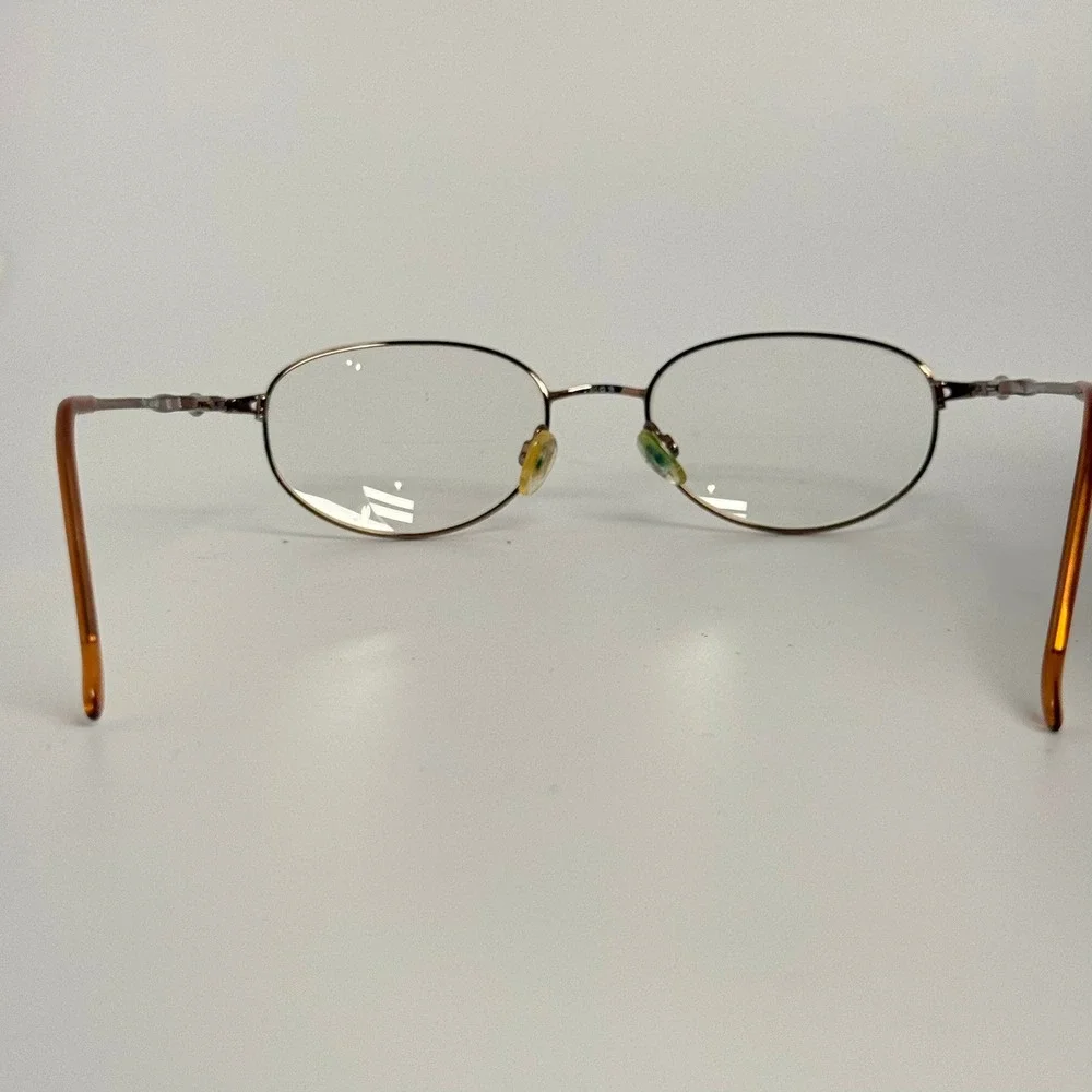 Gloria Vanderbilt M17 Eyeglass Frames Zyloware Oval  Bronze Metal 183 24073